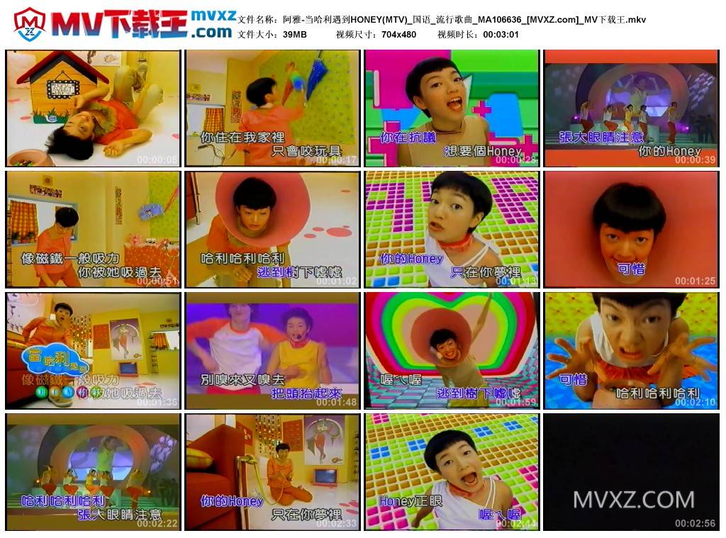 阿雅-当哈利遇到HONEY(MTV)_国语_流行歌曲_MA106636